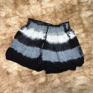 Japna Black and Gray Women's Shorts